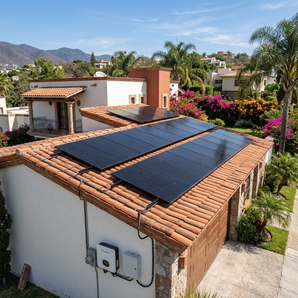 Instalación Zapopan - Sistema de Paneles Solares Terminados